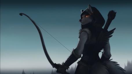 A Silent Huntress in the Mist wallpaper