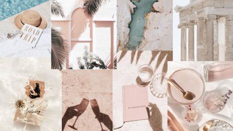 Dreamy Collage of Serene Aesthetics wallpaper