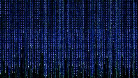 Blue Matrix wallpaper