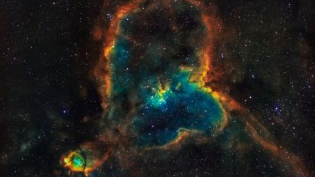 Cosmic Splendor in Vibrant Hues wallpaper