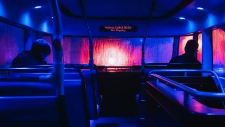 Midnight Ride in Neon Glow wallpaper