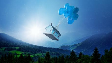 Flying Dreams: The Blue House Odyssey wallpaper