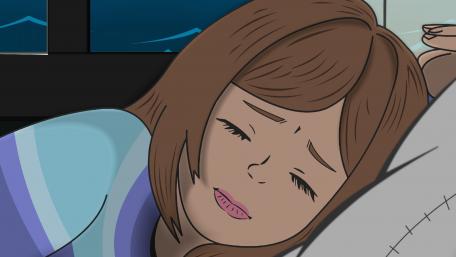 Dreamy Anime Girl Sleeping Wallpaper wallpaper