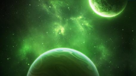 Green space wallpaper