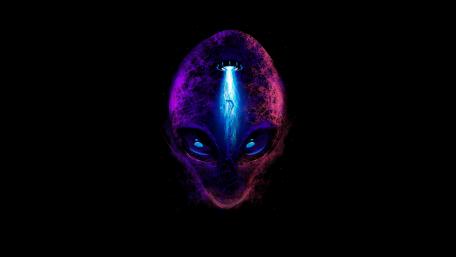 Neon Alien wallpaper