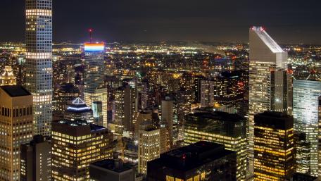 Manhattan at Night from the Top of the Rock wallpaper