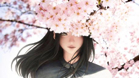 Anime spring art wallpaper