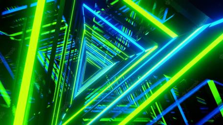 Neon Triangular Laser Maze wallpaper