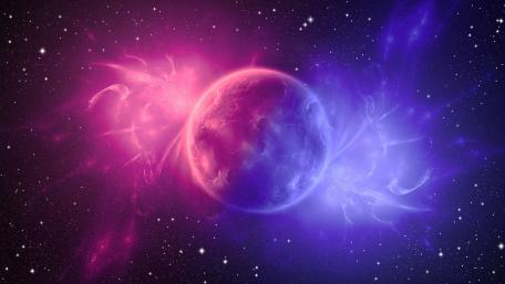 Pink planet wallpaper