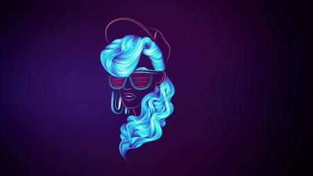 Neon Dream Girl Wallpaper wallpaper