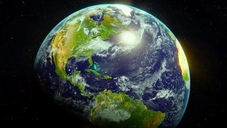 Stunning View of Earth from Space wallpaper