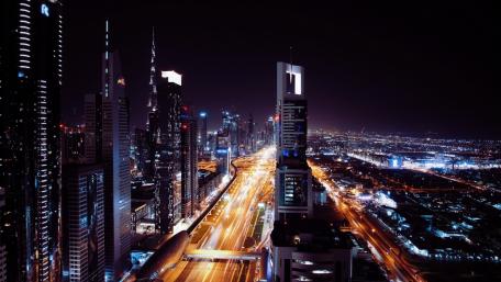 Sheikh Zayed Road in Dubai wallpaper