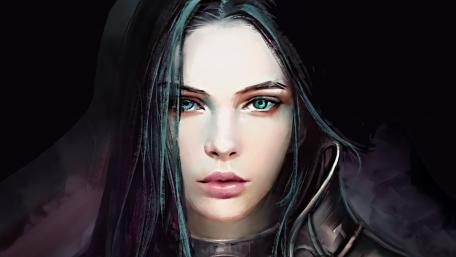 Mystical Warrior in Ethereal Realm wallpaper
