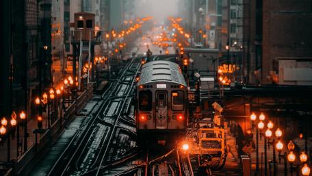 Chicago train wallpaper