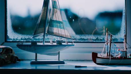 Nautical room window decoration wallpaper