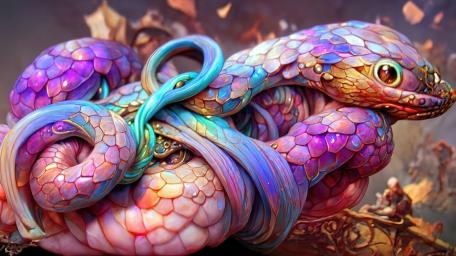 Colorful Snake wallpaper
