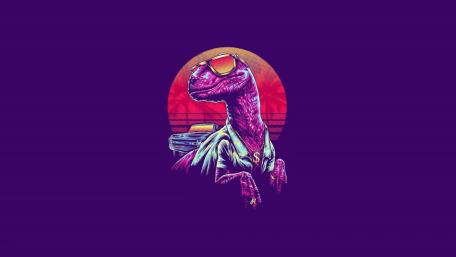 Dino Style in Retro Vibes wallpaper