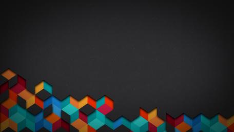 Vibrant Cubes on Dark Background for Modern Spaces wallpaper