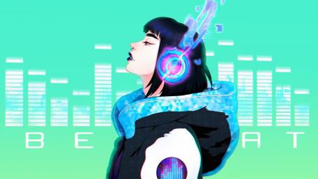Rhythmic Vibes of a Melodic Dreamscape wallpaper