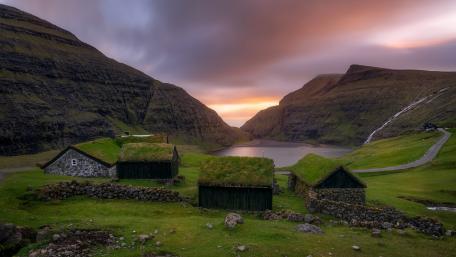 Saksun, Faroe Islands wallpaper