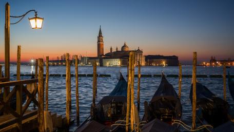 Gondolas in Venice wallpaper