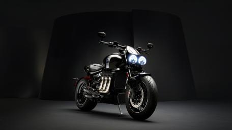 Powerful Triumph Rocket 3 TFC in Stunning Dark Setting wallpaper