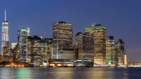 Lower Manhattan from Governors Island wallpaper