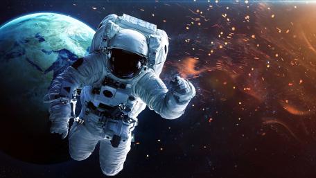 Spacewalk Odyssey Beyond Earth’s Horizons wallpaper