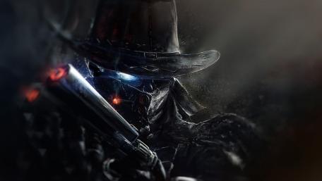 Mysterious Shadow Warrior in the Dark wallpaper