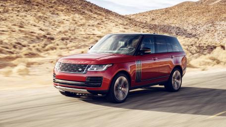 Stylish Land Rover Range Rover in Motion wallpaper
