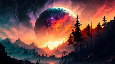 Mystic World Beyond the Horizon wallpaper