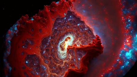 Cosmic Fractal Illumination wallpaper