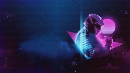 Cosmic Dreams in Neon Lights wallpaper