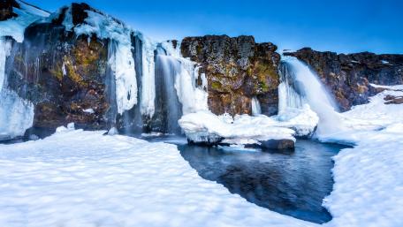 Goðafoss Waterfall wallpaper
