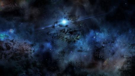 Starry Glow in Deep Space Ambience wallpaper