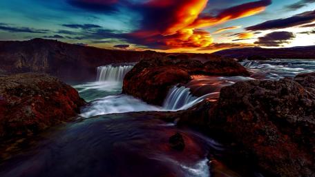 Godafoss (Iceland) wallpaper
