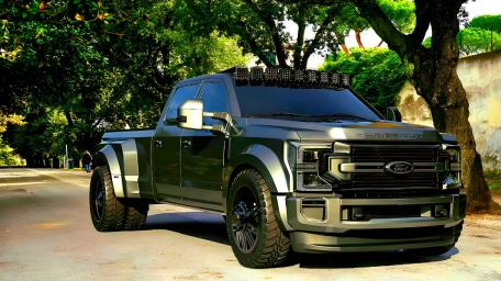 Ford f450 Dually Mega cab Platinum Edition wallpaper