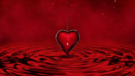 Romantic Red Heart Wallpaper for Lovers wallpaper