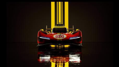 Ferrari 499P Dynamic Race Car Wallpaper wallpaper