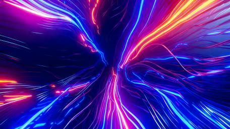 Neon Fiber Symphony wallpaper