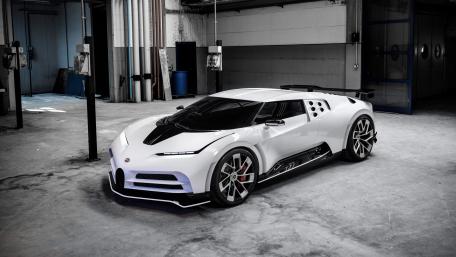 Sleek Elegance in White Bugatti Centodieci wallpaper