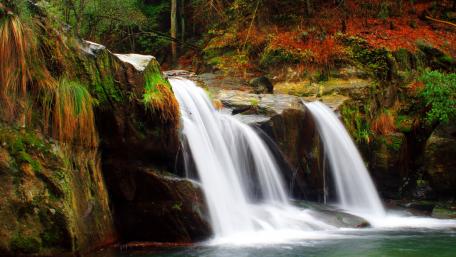 Serenity of Cascading Waters wallpaper