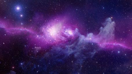 Purple Nebula in Deep Space wallpaper