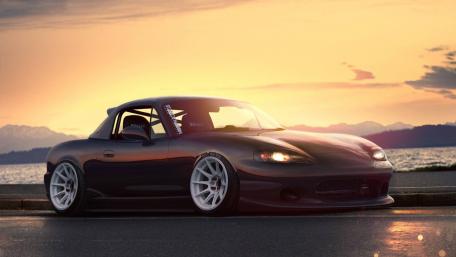 Mazda MX-5 at Sunset Bliss wallpaper