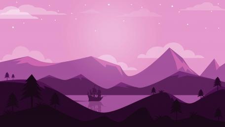 Sailing into Twilight Serenity wallpaper