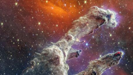 Pillars of Creation (NIRCam and MIRI Composite Image) wallpaper