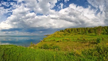 Асылыкул lake (Russia) wallpaper