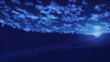 Starry Nightscape Magic wallpaper
