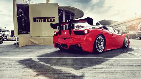 Sleek Ferrari 458 Italia GT3 Ready for Action wallpaper