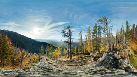 Breathtaking Autumn Mountain Scenery wallpaper